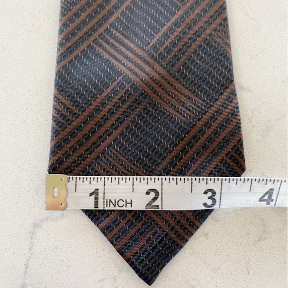 3 Men’s Luxury Silk Ties Valentino de La Renta & Kandinsky Floral Abstract Plaid - Picture 13 of 13